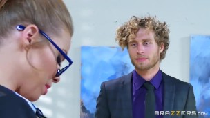 Britney Amber gets fucked at work - Brazzers