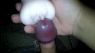 Grizzly fucks his fleshlight part 3