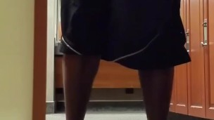 Freeballing in the gym locker #2