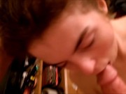 barely legal gf gives nice blowjob and big facial 5/16