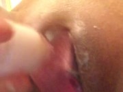 Secretly masturbading my wet pussy in the bathroom 10/16