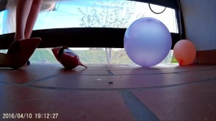 Heels and ballons