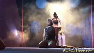 extreme fetish porn on public stage