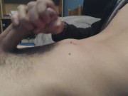STRAIGHT TEEN JERKING ON BED AND CUMMING PART 2 10/16