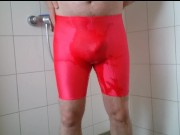 Pissen in Lycra Hose ** Sport FAN **