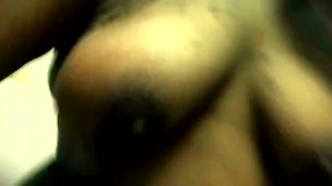 A Shy Plus-size Ebony Sista Strips Down Naked and masturbates in A Public R