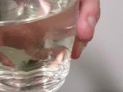 Gagging on dirty pee water