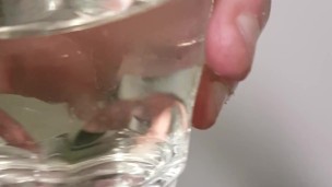 Gagging on dirty pee water