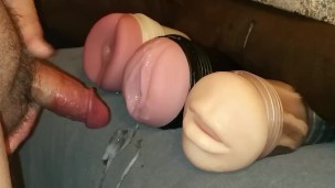 3 fleshlights 3 comshots