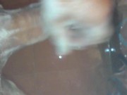 i love to clean my dick on shower
