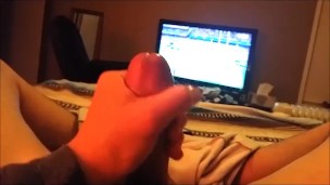 Slowly milking my cock