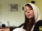 Fingerfucked british sub humiliated by dom 1/16