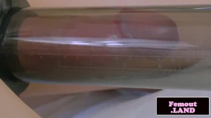 Alt femboy beauty toys her ass and jerks off