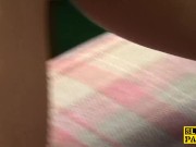 Squirting sub slut  faking orgasm 11/16