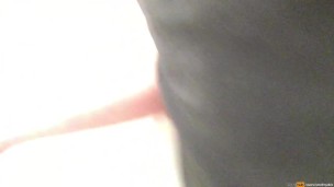 Dutch boy play with his cock in the men's room until he almost get caught