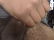 Playing with my bbc morning wood