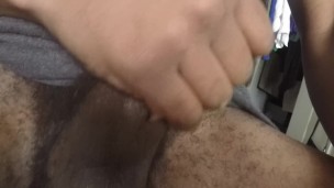 Playing with my bbc morning wood