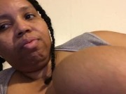 Sucking my nipples