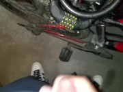Working in the garage