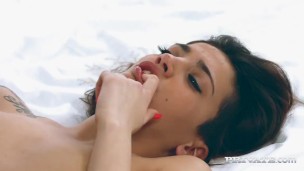 Penelope Cum Loves to Choke On Big Black Dick