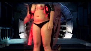 Sith Girl Fucks Herself With Lightsabers