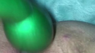 Using a toy on my creamy tight pussy