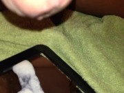 Cumming on a mirror