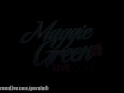 Big tit porn star Maggie Green sucks cock and takes a facial 2/16