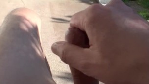close up glans massage in the sun