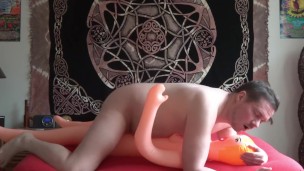 Cumming In Blonde Blowup Sex Doll