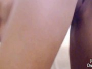 College teen dreams about a big black cock!!Multi-orgasm dildo ride!Squirt 9/16
