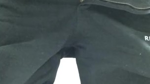 PISSING with COCK PLUG