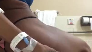 Food poison can't keep this freak pornstar down