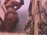 Taking A Warm Shower After Being In The Snowing Cold Weather