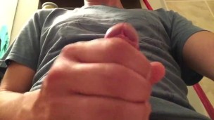 Masturbating