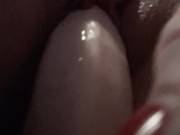 Slow dildo play