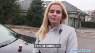 PublicAgent Desperate MILF Fucks for a Job