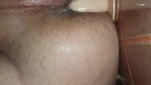 Fucking my ass with dildo