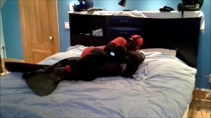 red and black frogman humps orca frogman