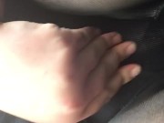 Quick Pussy Rub on Break from Work