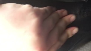 Quick Pussy Rub on Break from Work