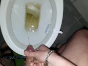 Me Pissing Ends With Big,Huge & Massive Cumshot + Slow-Motion !!!