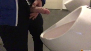 when I'm in a public restroom I need to show my dick on camera