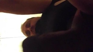 Sissy fucking giant dildo with dick flopping, no hands sissygasm