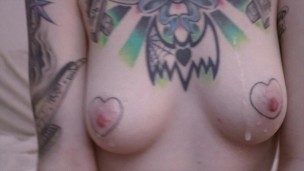 watch me spit on my tits