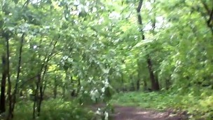 cum in the woods
