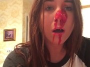 here's your facial bitch