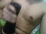 Wanking with Fleshlite (Me)