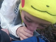 Sakura'chan swallow load in public (almost caught!!) 10/16