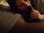 the mrs. enjoys some chocolate while i watch harry potter 3/16